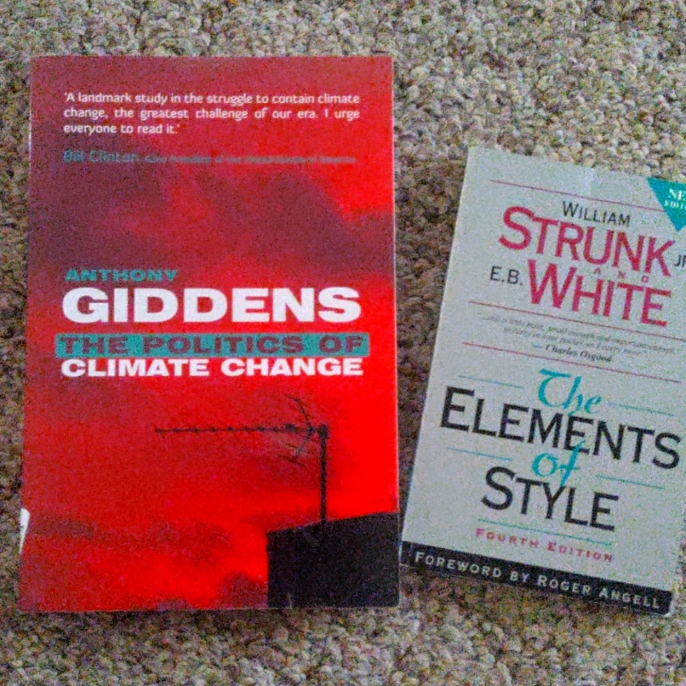 The Politics of Climate Change & The Elements of Style